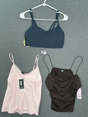 NWT Lot of 3 Size Large Camisoles and Bra
